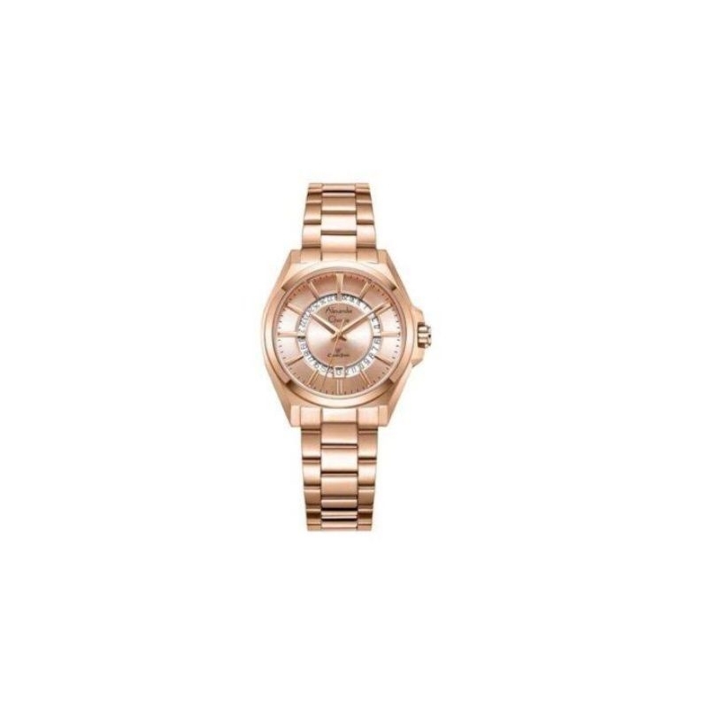 Jam Tangan Wanita Alexandre Christie Original Gold