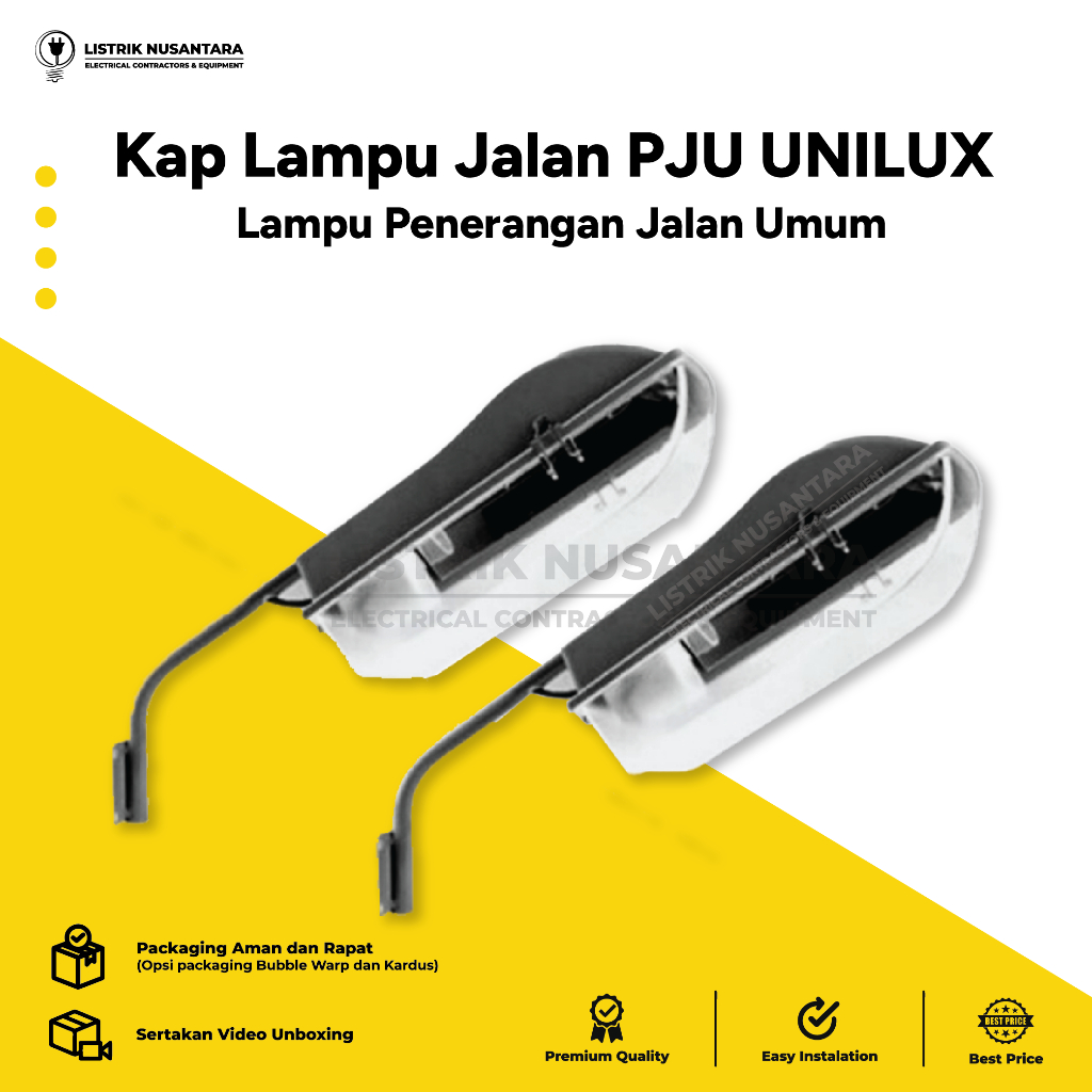 Kap Lampu Jalan PJU E27 UNILUX | Lampu Penerangan Jalan Umum