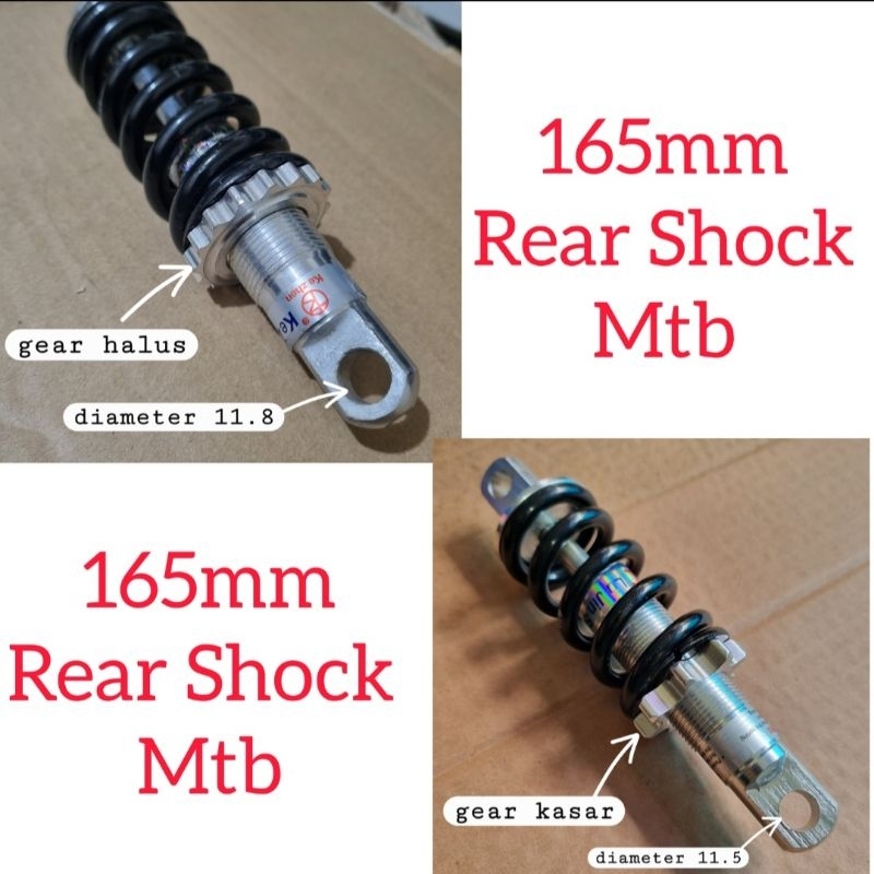 Rear Shock mtb 165mm tanpa spacer