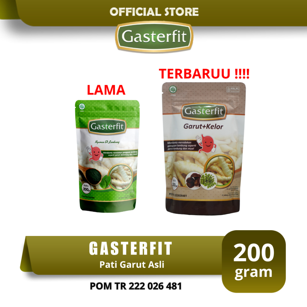 GASTERFIT SUDAH BPOM Kombinasi Pati Garut - Ampuh Atasi Gangguan Lambung | GASTERFIT OFFICIAL