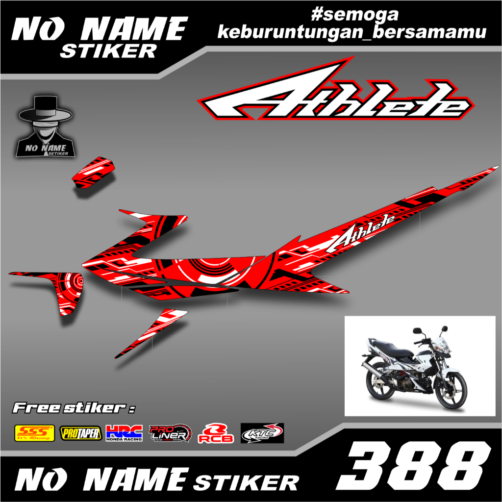STIKER DECAL MOTOR KAWASAKI ATHLETE(388)