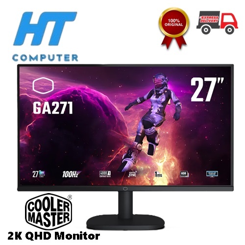 Cooler Master 27" GA271 WQHD 100Hz Monitor Gaming 27 inch / GA271 27 inch 2K QHD Monitor
