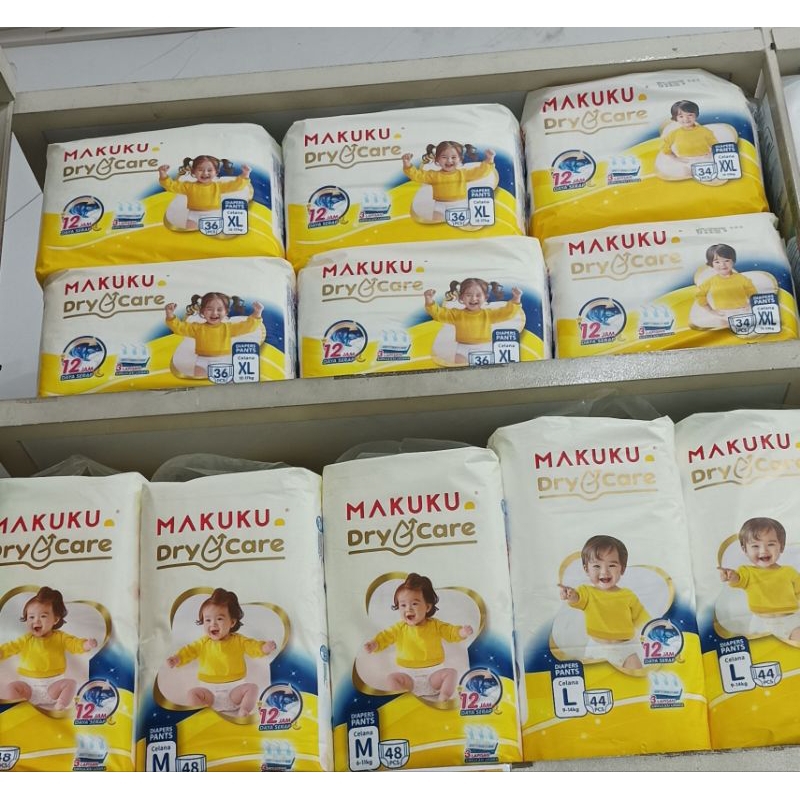 Promo makuku drycare jumbo| makuku drycare murah | size nb-s | size s | size m | size L | size xl | 