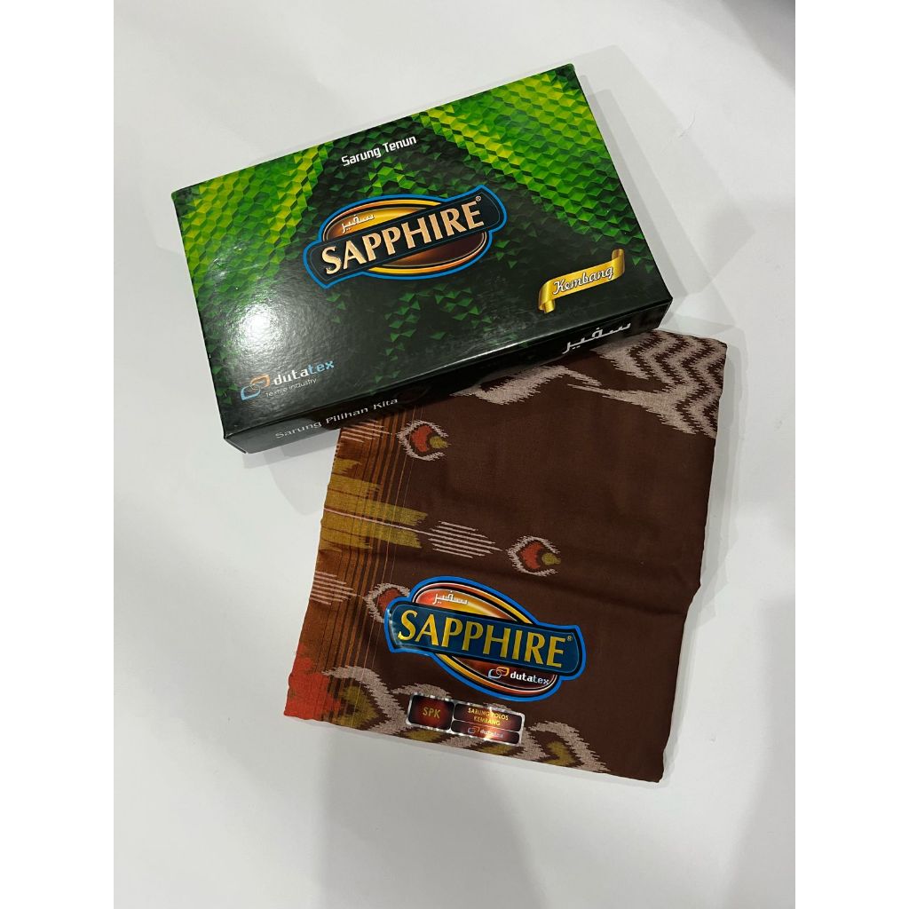 Sarung Sapphire Polos Kembang