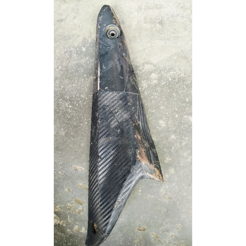 cover tameng knalpot Honda Megapro mono shock ori second