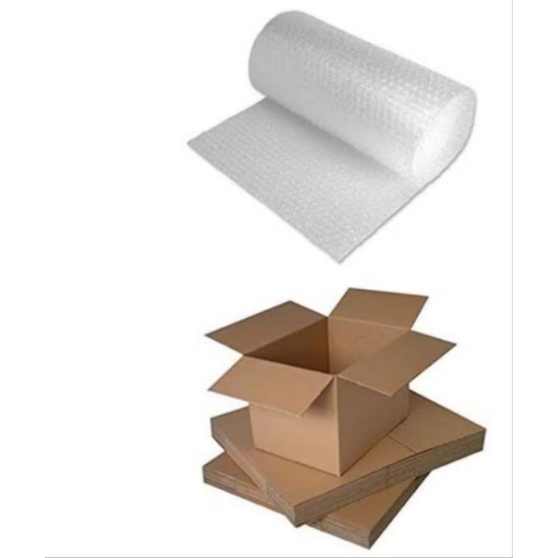 

packing tambahan kardus + buble wrap