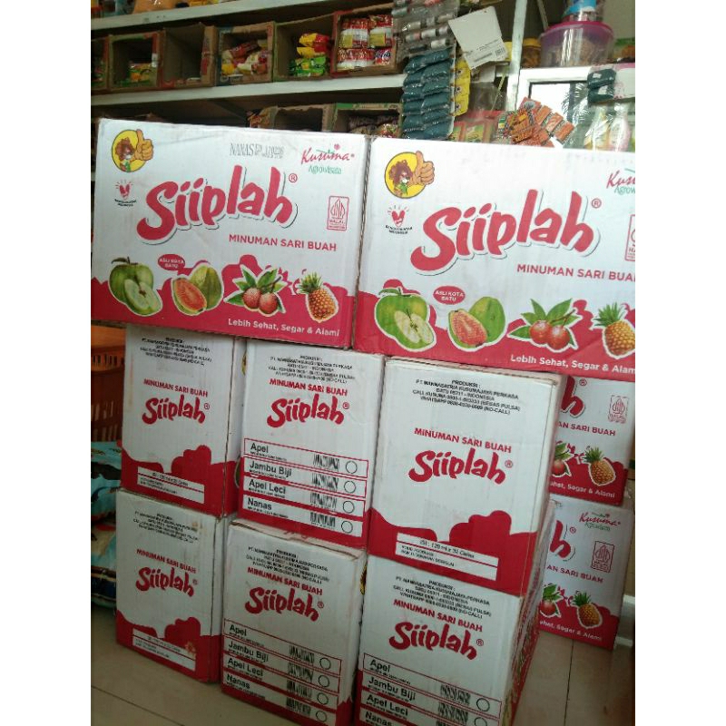 

Siiplah minuman sari apel/jambu/leci/nanas 120ml isi 32 cups