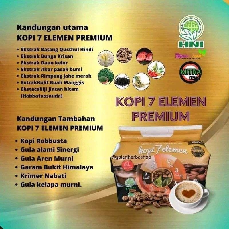 

KOPI 7 ELEMEN PREMIUM. | HNI-HPAI | SEHAT | ALAMI | HERBAL