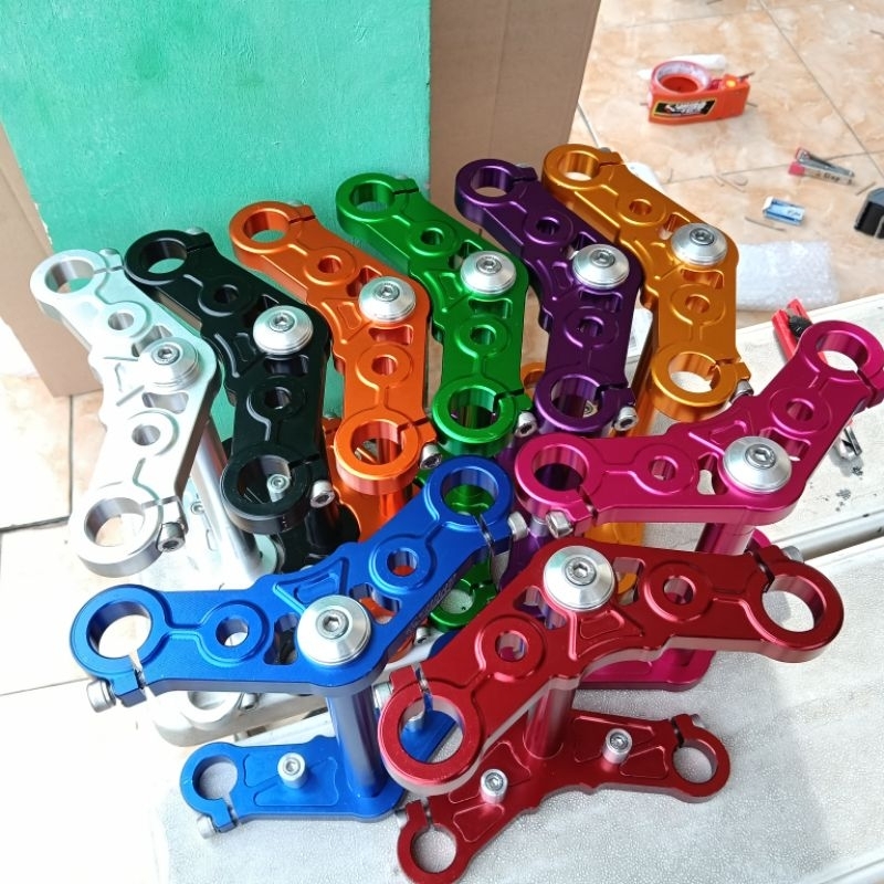 Segitiga atas bawah herex cb gl tiger 13cm rangka modif