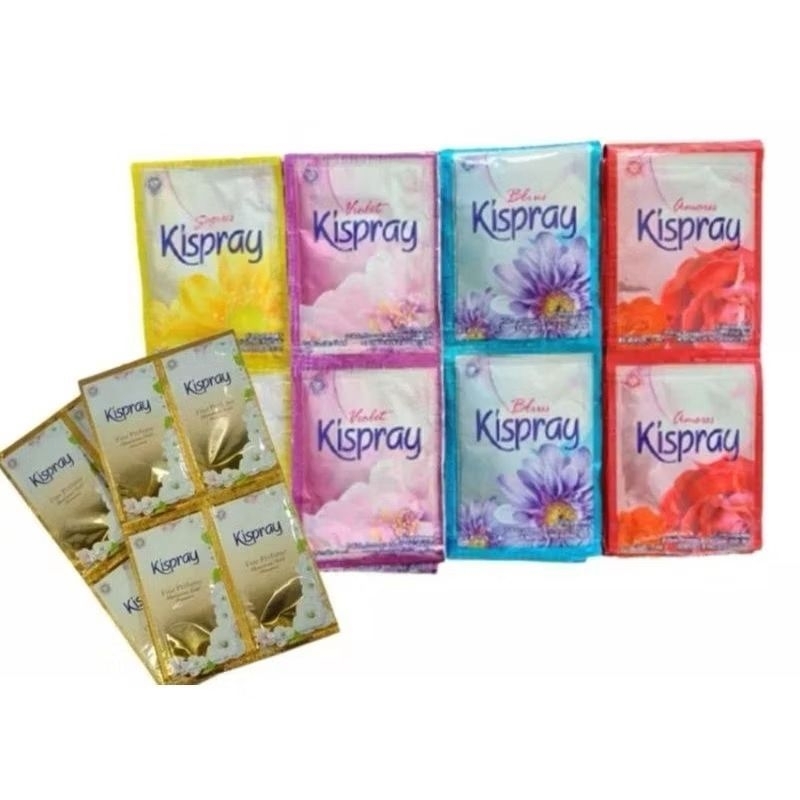 Kispray sachet. 1 renceng 12 sachet