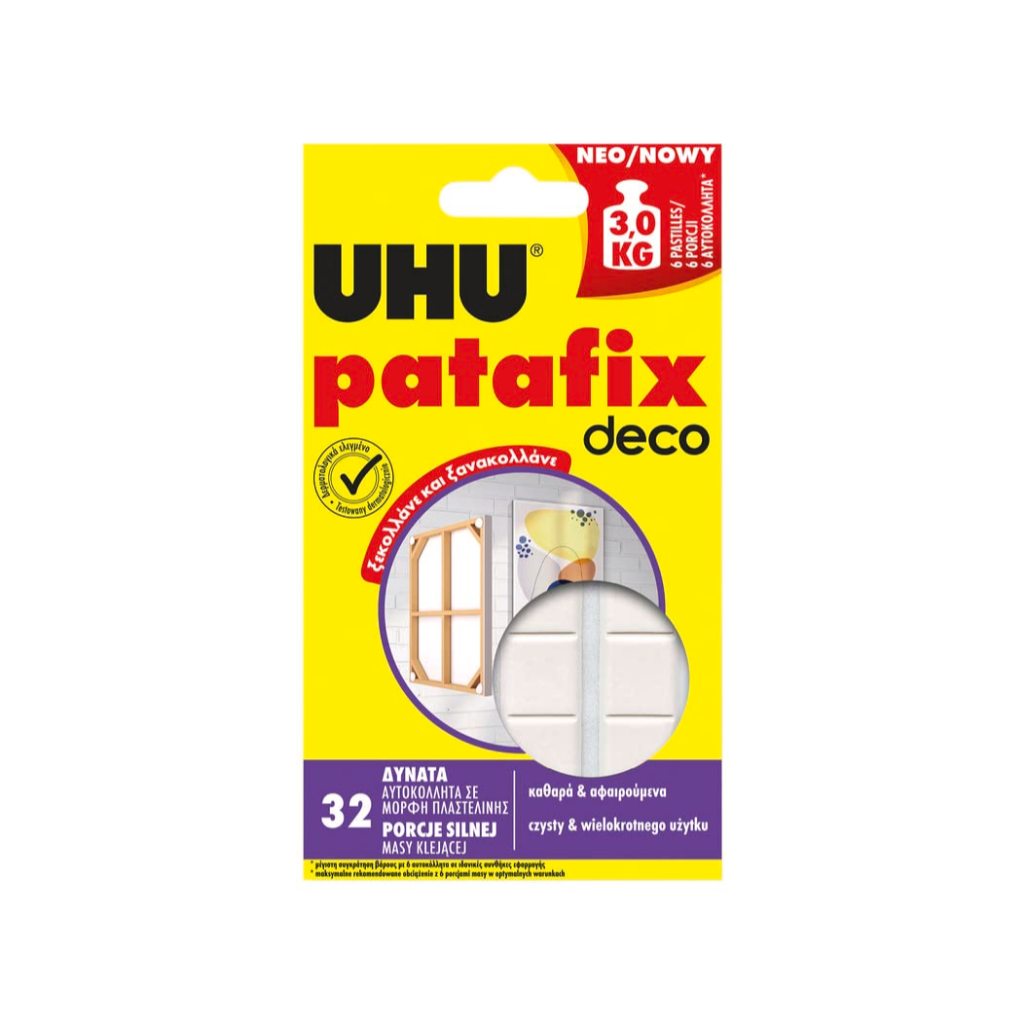 

UHU PATAFIX HOMEDECO STICKY PADS 32 | STICKY PAD DECO UHU | MITRA ABADI KATALOG