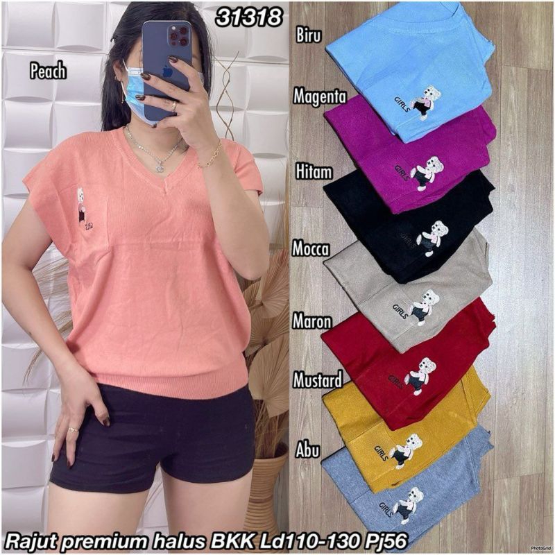 31318 ATASAN RAJUT IMPORT JUMBO