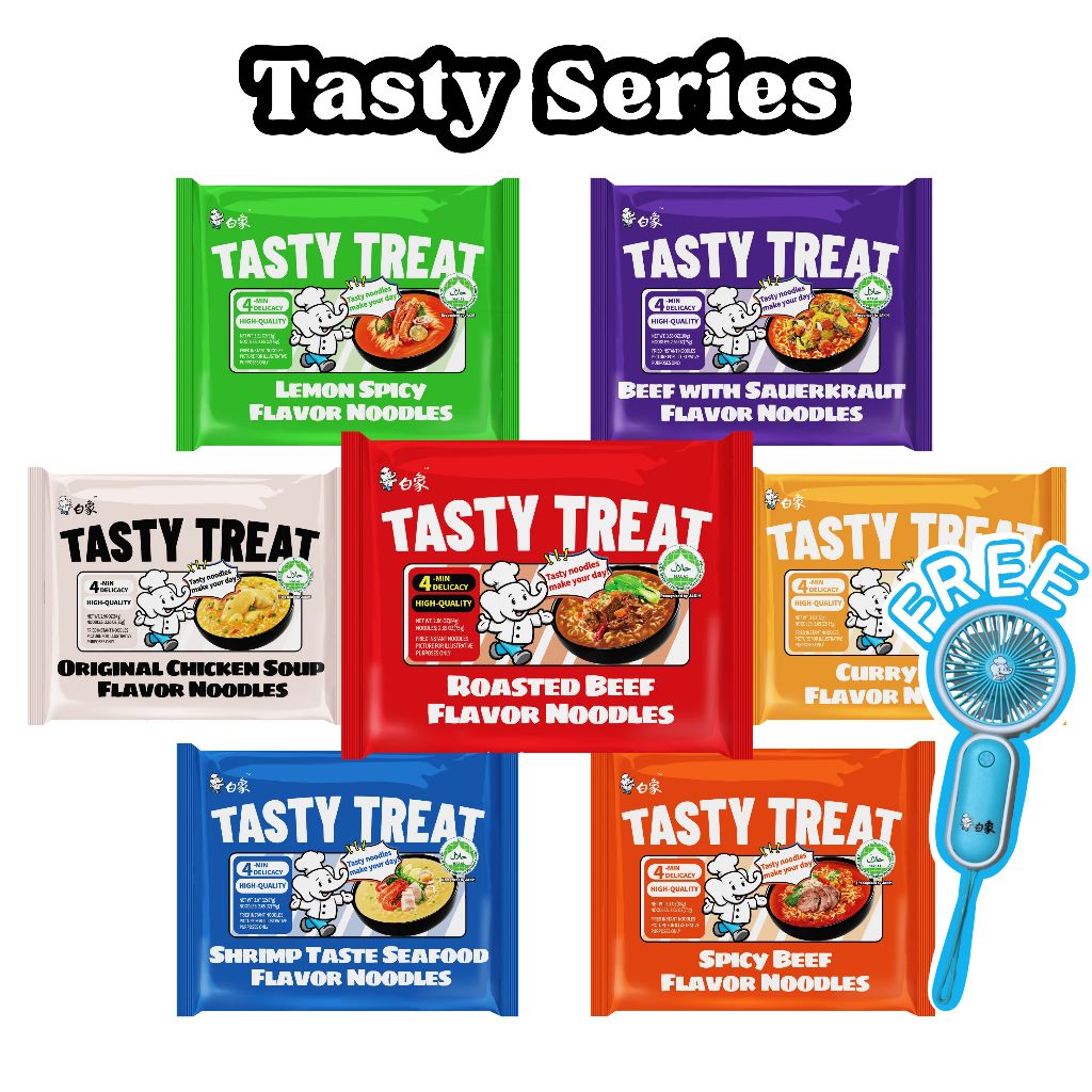 

BAIXANG Special Bundle Offer Bundle Tasty Treat FREE MINI FAN