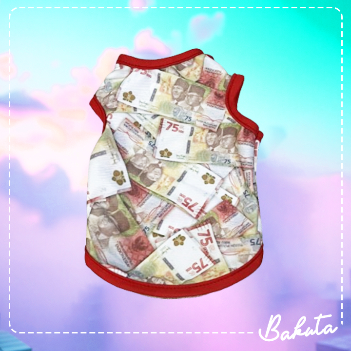 Xcamellyaa Baju Kucing Tank Edisi Parody Uang Tank Untuk Kucing Dan Anjing Kecil / Baju Kucing Size