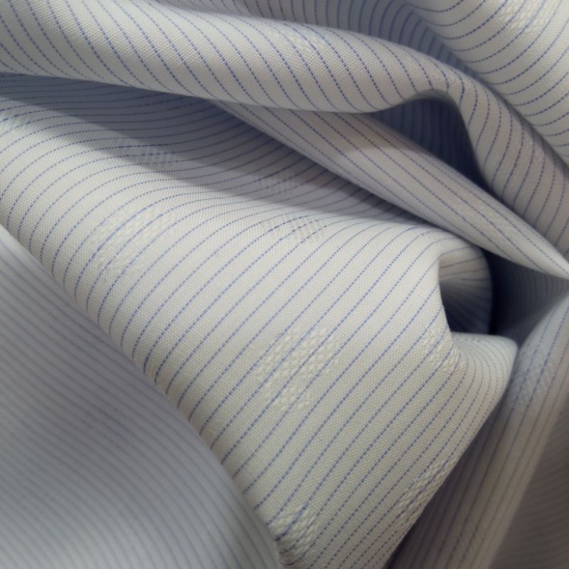 KAIN KATUN SALUR DOBBY TIMBUL PUTIH