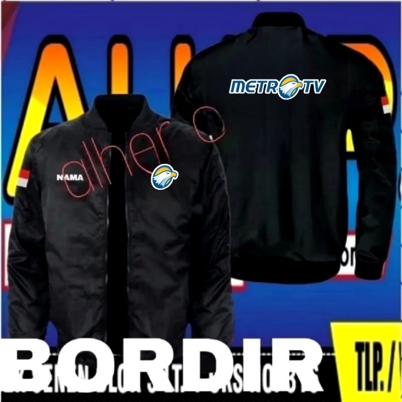 jaket bordir metro TV Jaket metro TV Jaket bomber metro TV Jaket kerja metro TV Jaket seragam Metro 