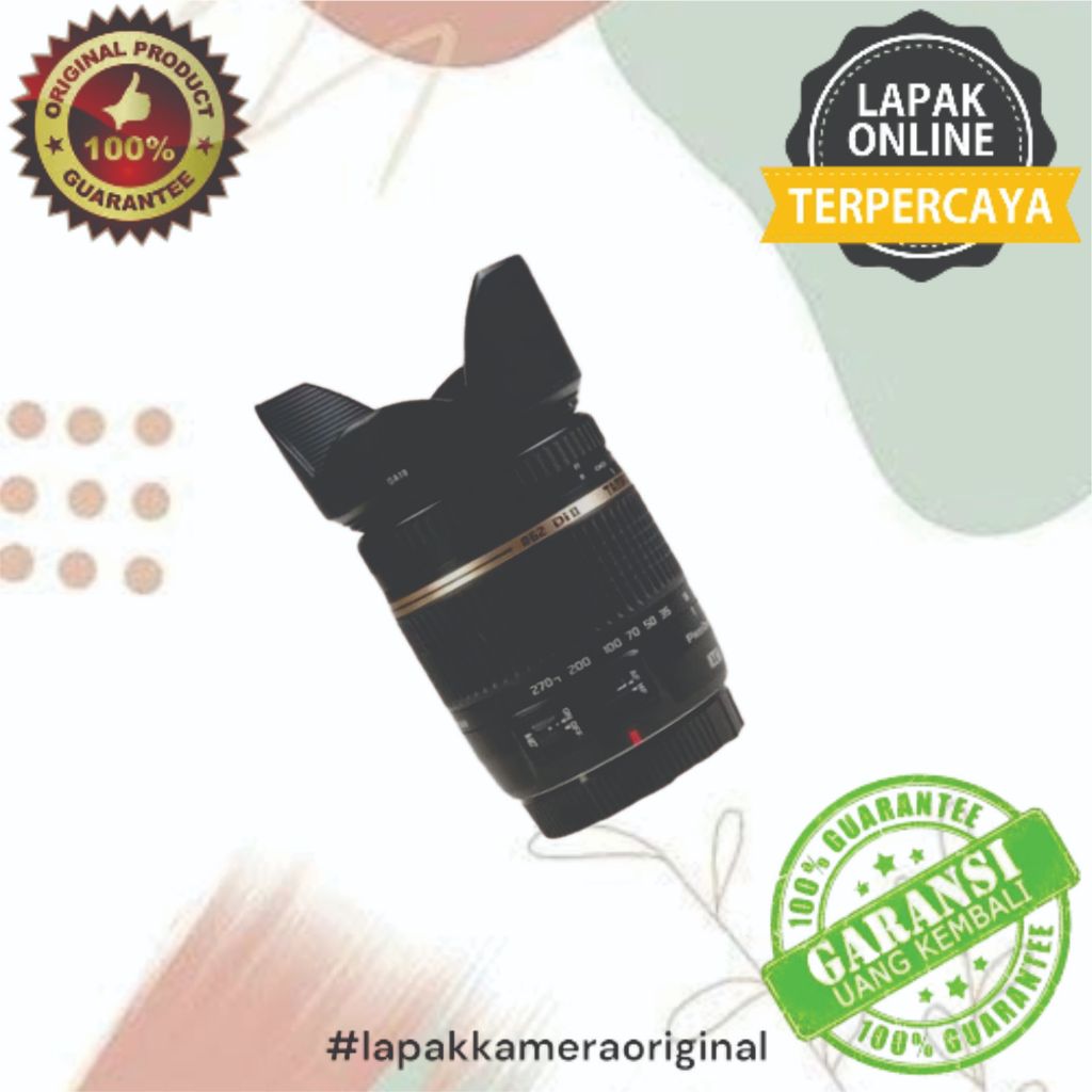 TAMRON 18-270MM VC FOR CANON/NIKON MURAH ORIGINAL BERKUALITAS