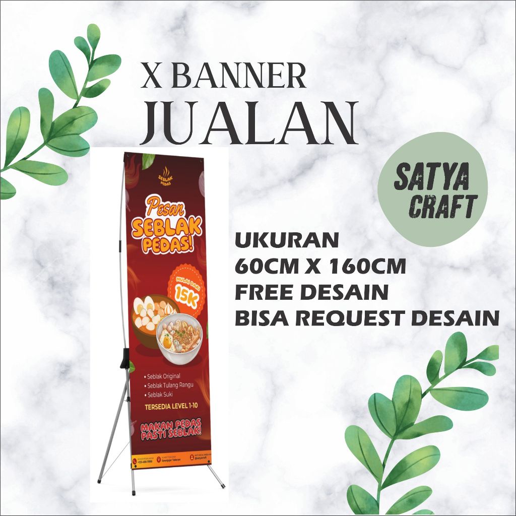 BANNER JUALAN X BANNER Murah- Cetak X Banner Free Desain