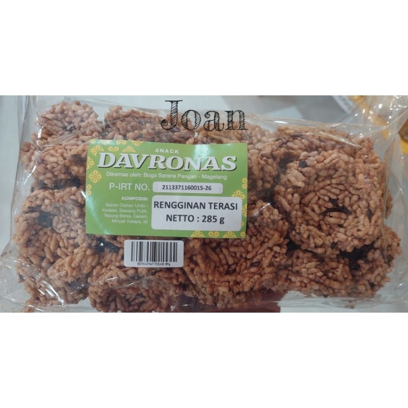 

RENGGINAN TERASI 285gr DAVRONAS / Camilan & Oleh Oleh Khas Magelang Jogja Solo