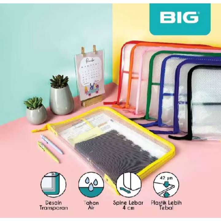 

Map Plastik Resleting Jaring Zipper Bag File F4 Tas dokumen