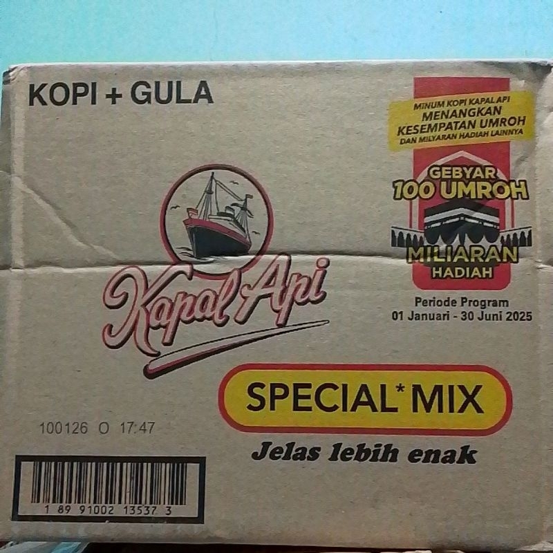 kopi kapal api mix kopi kopi 1 dus 12 renceng