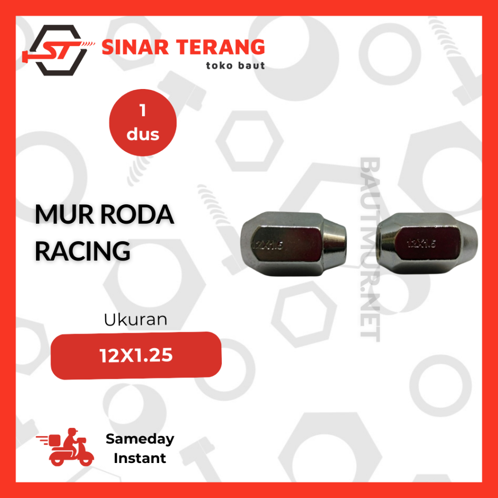 Mur Roda Racing 12x1.25 | Mur Roda Racing Universal | Lug Nut Racing