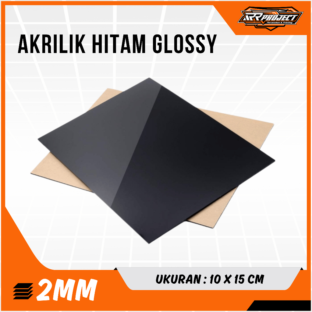 

AKRILIK lembaran hitam 2mm A6 10x15cm / Acrylic