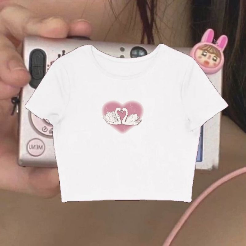 Secret Story of The Swan Crop Top Tee