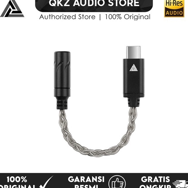 Diskon QKZ TC MAX KT2F2 DAC USB Type C to 35mm Adapter