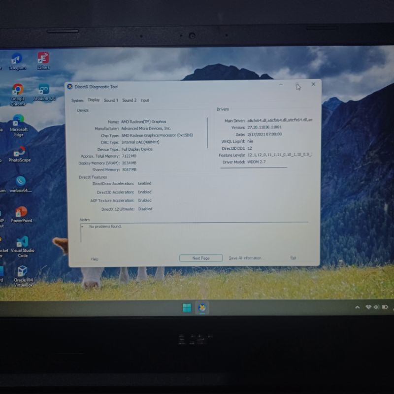 Laptop Acer Aspire 3 A314-22-R430 Second