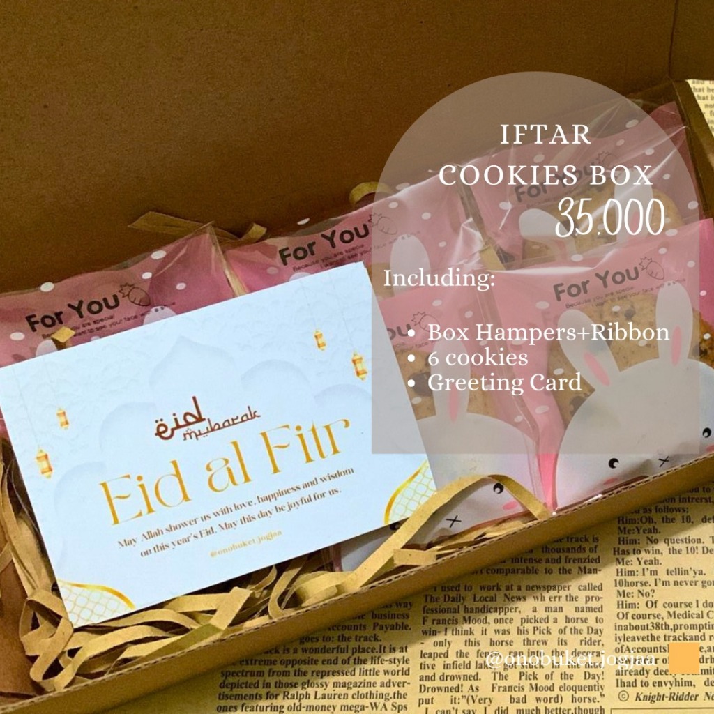 

Iftar Cookies Box / Hampers Lebaran / Hampers Idul Fitri / Kue Lebaran / Kue Kering / Kado Lebaran / Parcel Lebaran