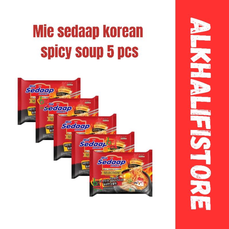 

mie sedaap korean spicy soup ( kuah) 5 pcs