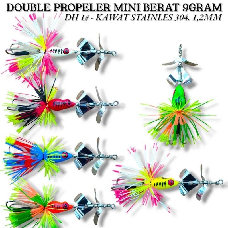 SLATER DOUBLE PROPALER,UMPAN CASTING TOMAN DAN GABUS