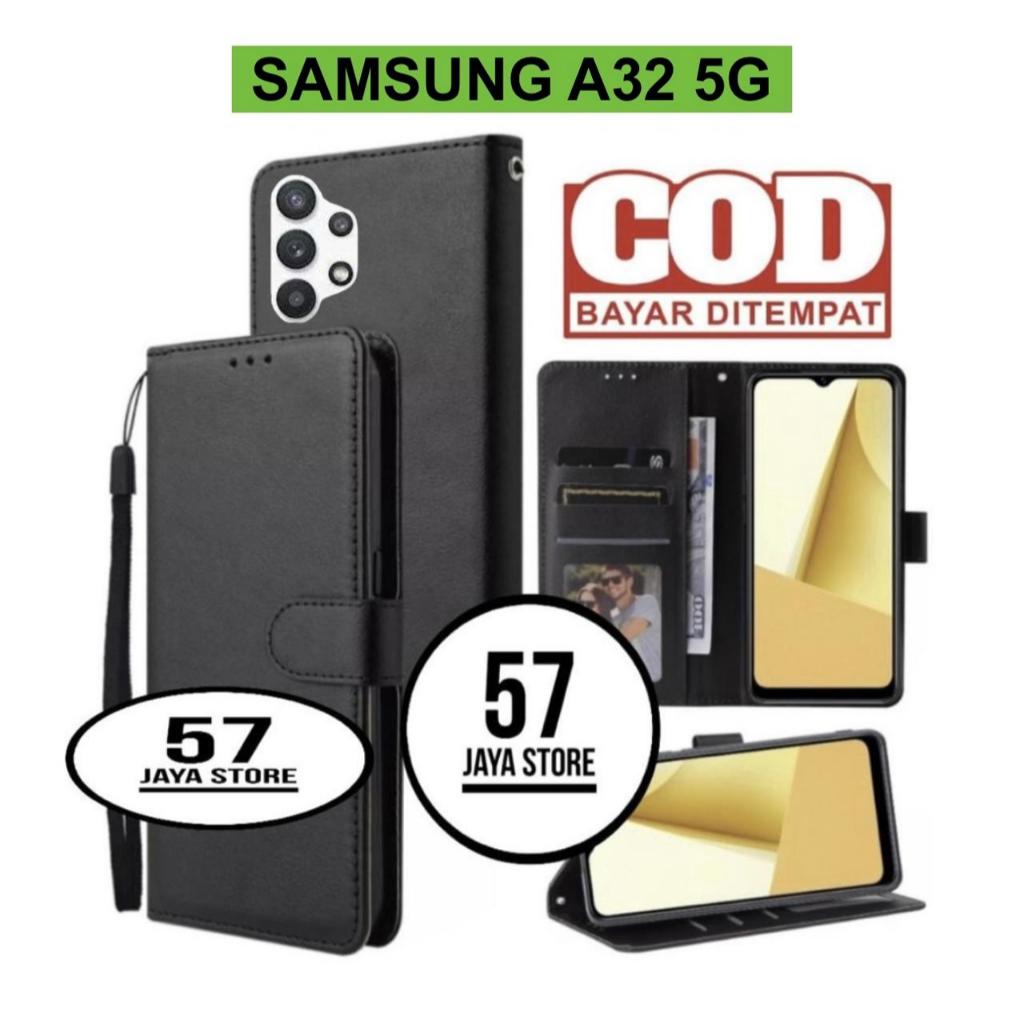 premium Leather Wallet Flip Case for Samsung A32 5G