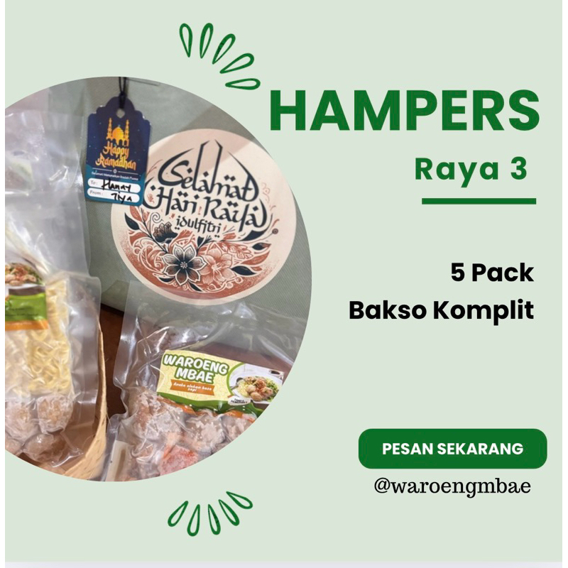 

Hampers Raya 3 ( paket hadiah lebaran hampers )