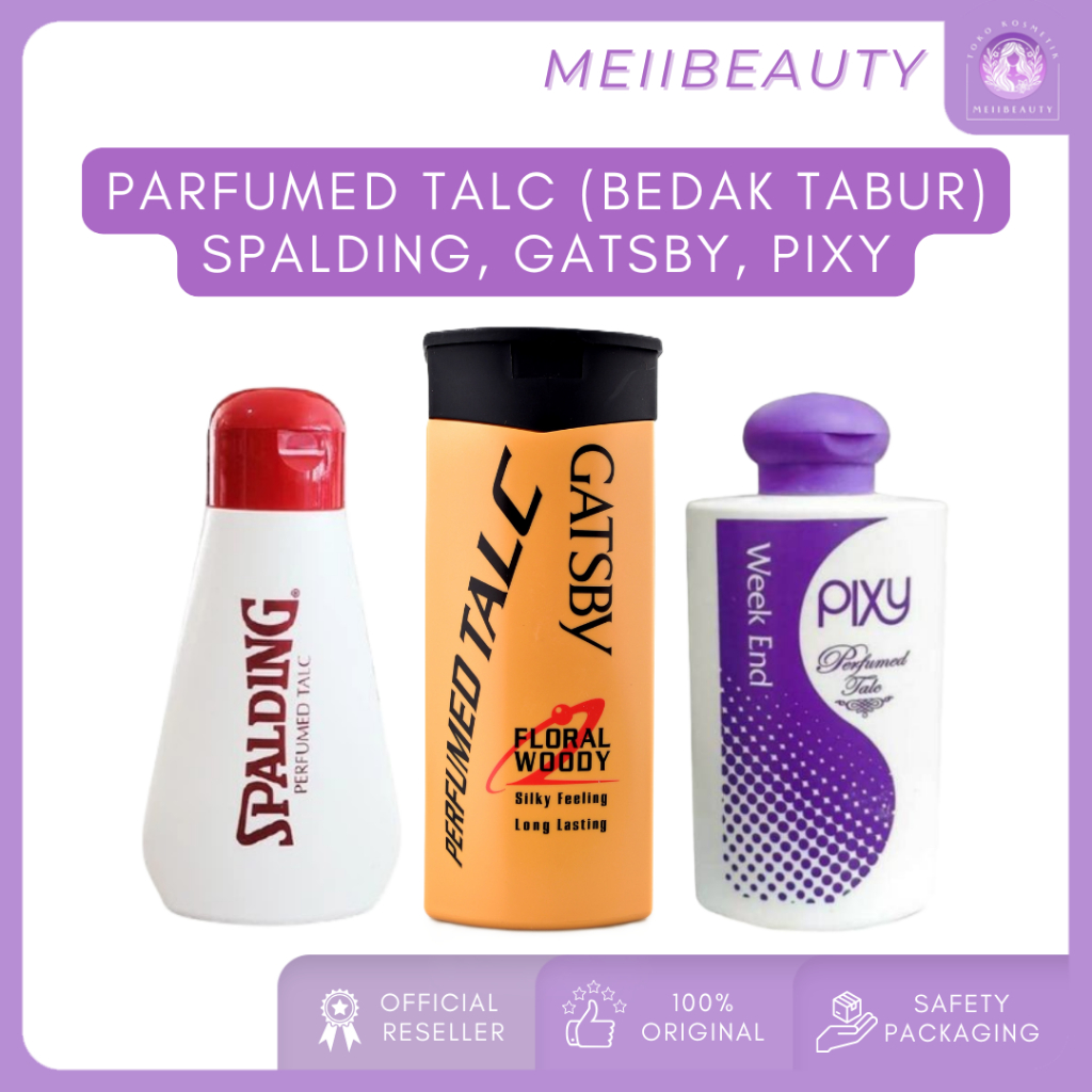 SPALDING GATSBY PIXY Parfumed Talc | Bedak Tabur Harum Badan Pria Wanita BK