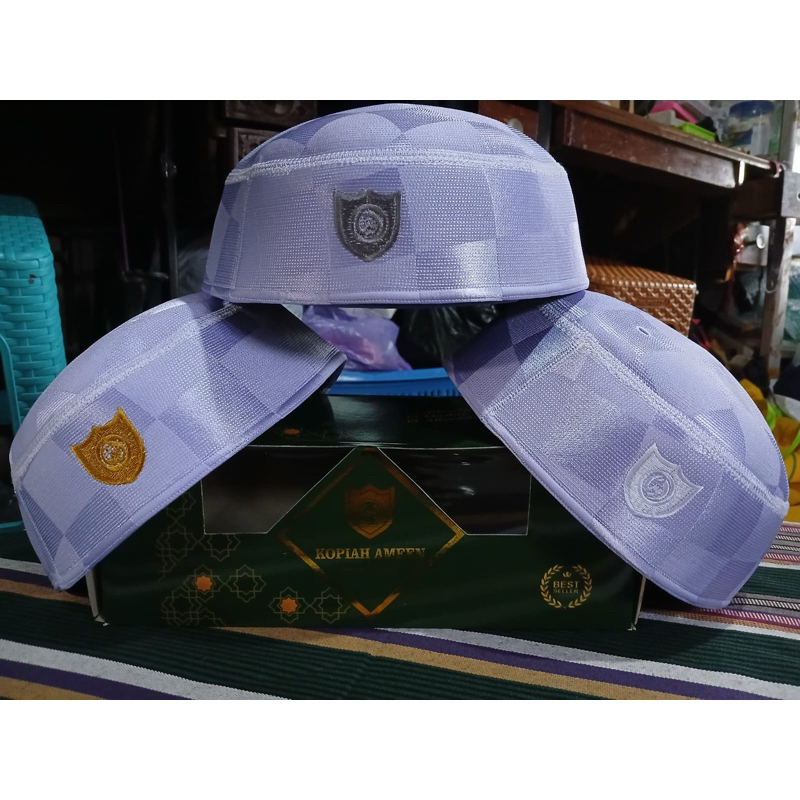 peci kopiah A5 ameen original ori 100% legendaris songkok al amin motip catur ke ungu best seller