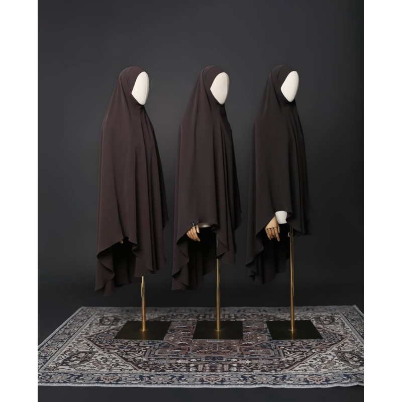 Zaysaku Khimar Basic Bandana Karet Dagu Black, Thunder dan Baltic Sea Alzeera AntiUv M