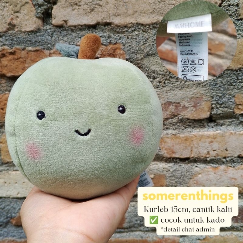 Boneka Buah Apel Hijau | Green Apple Doll HnM