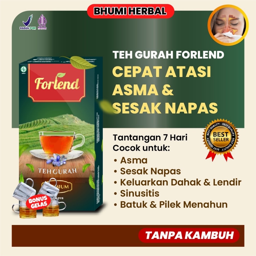 

FORLEND - Teh Gurah Herbal Bantu Keluarkan Lendir dan Dahak Atasi TBC Flu dan Batuk Menahun - BPOM