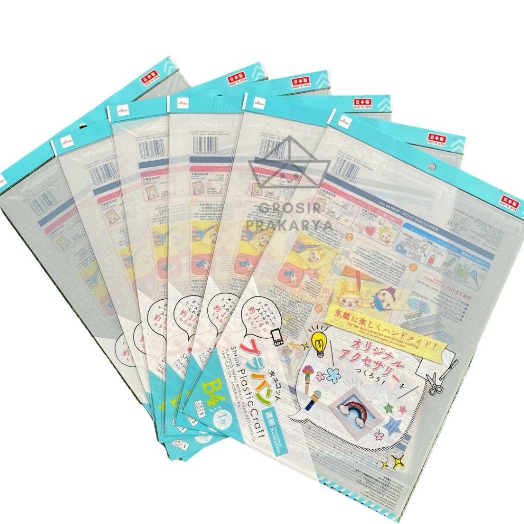 

SATUAN Shrink Paper B4 Transparant Tebal 0.3mm Isi 1 Lembar Putih Oil Based Marker Iron Tekstur Licin Shrink Paper Shrink Plastic Bening Polystyrene Kertas Bahan Premium Gambaran Gantungan Kunci Keychain Ganci DIY Transparan Kerajinan Grosir Prakarya