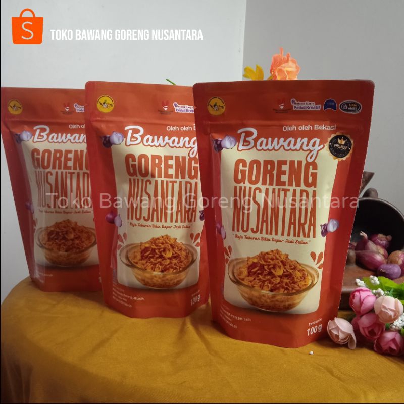 

Bawang Goreng Nusantara @100Gram Paket Hemat 3 Pack