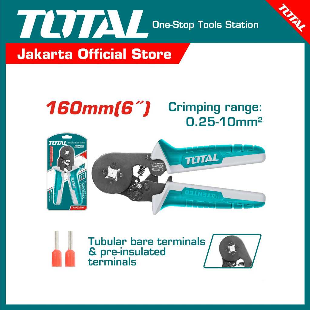 TOTAL Ratchet crimping plier THCPG2510 - Tang crimping ratchet
