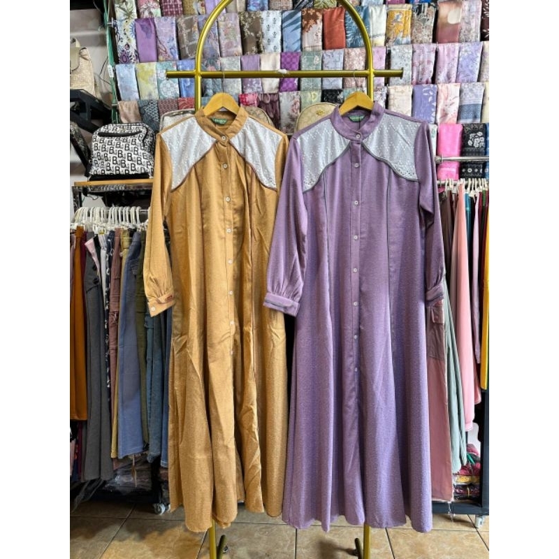 Qistina Dress by Marevi Original gamis elegant
