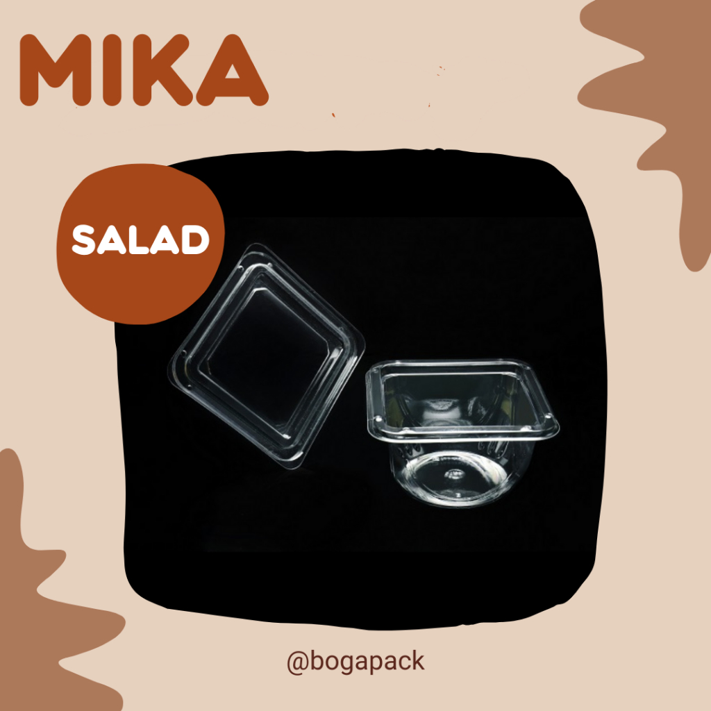 Mika Salad 12x12x7 / Mika Mangkuk Plastik / Tempat Salad