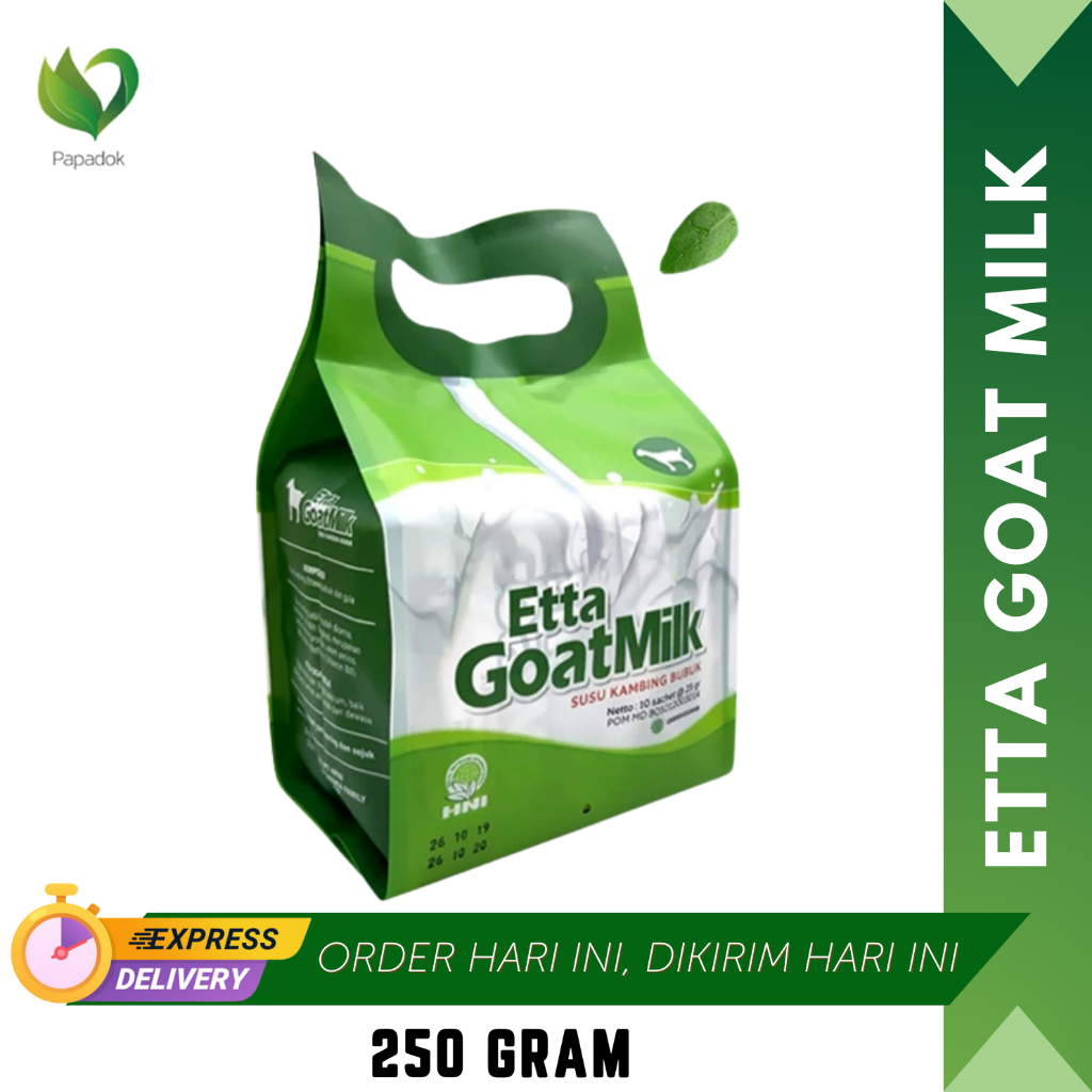 

ETTA GOAT Susu Kambing Etawa Bubuk Menyembuhkan Asma Dan Pengganti Asi HNI 10 Sachet