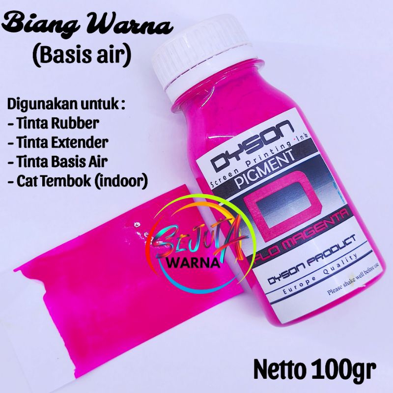 

BIANG WARNA PIGMEN BASIS AIR MAGENTA STABILO FLO MAGENTA DYSON 100GR