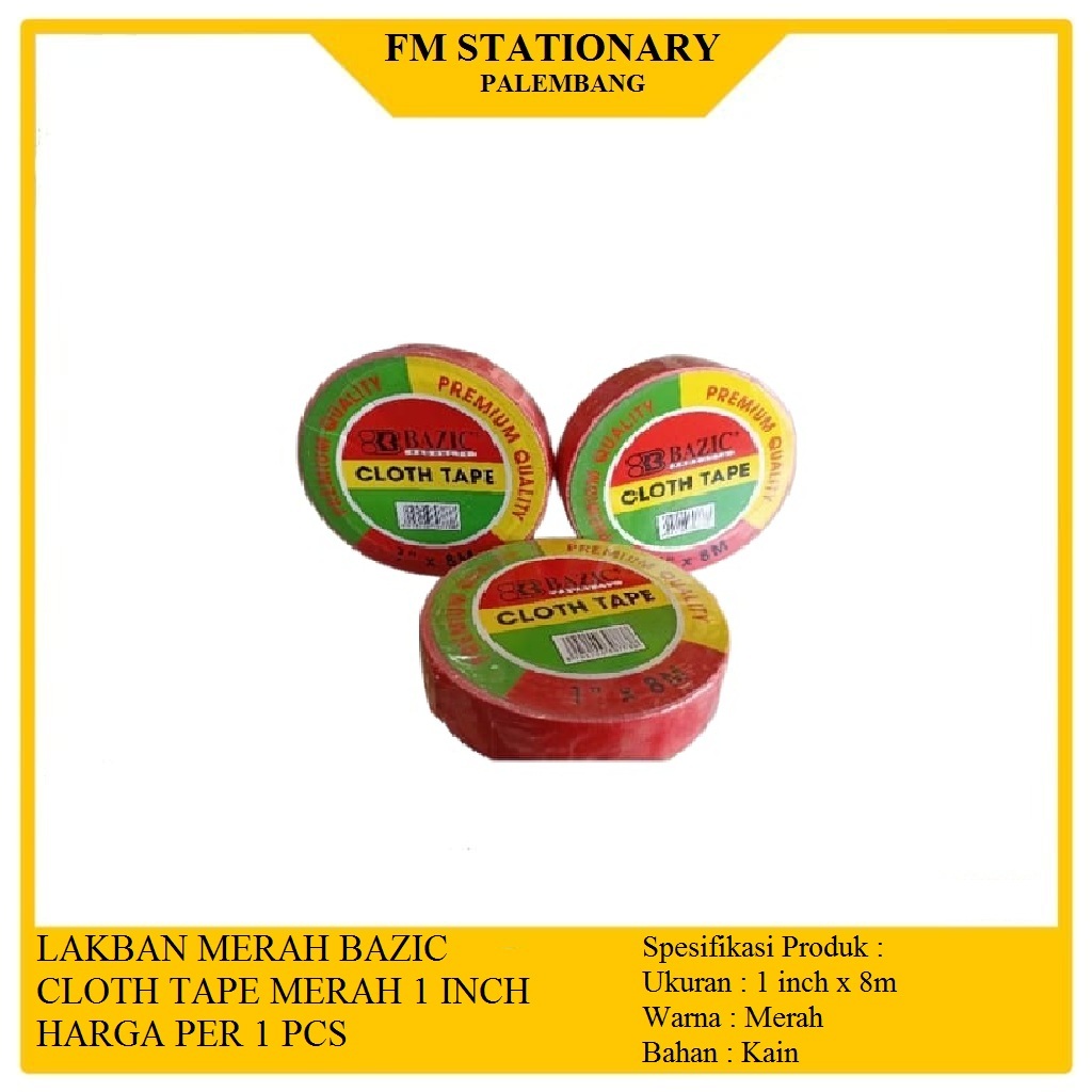 lakban merah/cloth tape/lakban jilid /lakban
