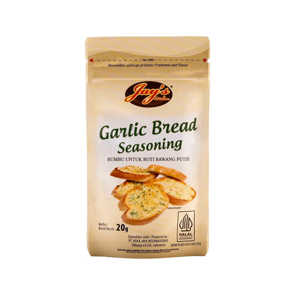 

Jay's Kitchen Garlic Bread Seasoning Zipper 20 GR