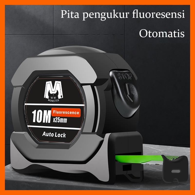 Meteran 10 Meter Anti Karat / Meteran Tukang Paling Bagus / Kunci Otomatis